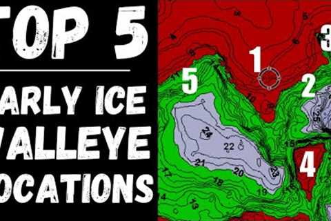 Early Ice Walleye Locations to CATCH MORE FISH! - First Ice Walleye Fishing