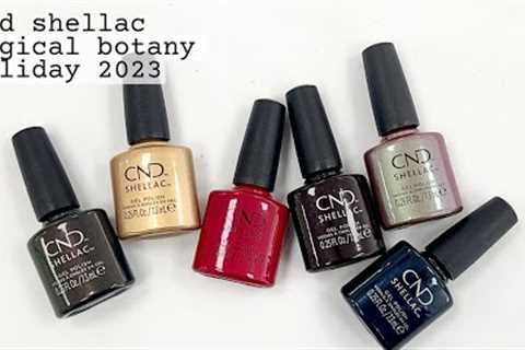 Swatching CND Shellac Magical Botany on my nails!  [Holiday 2023]