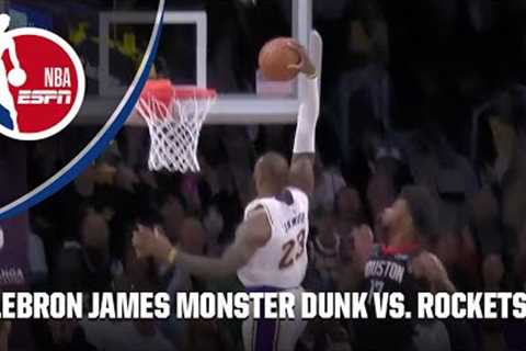 LeBron ATTACKS in the paint with a MONSTER DUNK 💥 | NBA on ESPN