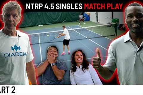 @TotalTennisDomination  vs. The Angry Old Man - 4.5 Singles Match Play (Part 2)