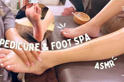 ASMR Pedicure spa &amp; Foot Scrub | at Beauty Salon, in Bangkok, Thailand