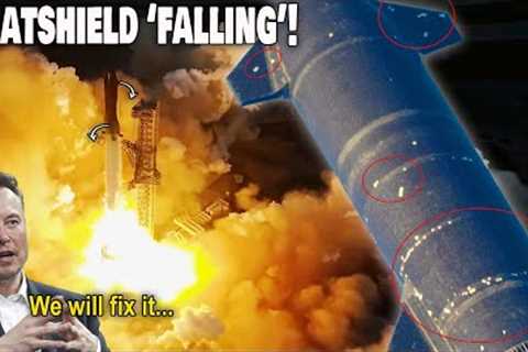 SpaceX Starship's heatshield falling off during the launch! How SpaceX to fix?
