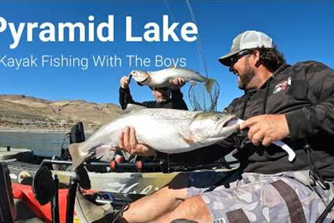 Pyramid Lake Kayak Fishing with the Boys!