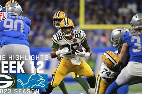 Green Bay Packers vs. Detroit Lions | 2023 Week 12 Game Highlights