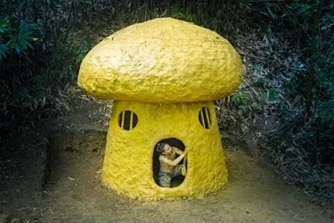 Build a Hobbit Mushroom House - Survival Skills with Just a Dagger, Part 1