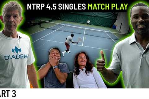 @TotalTennisDomination  vs. The Angry Old Man - 4.5 Singles Match Play (Part 3)