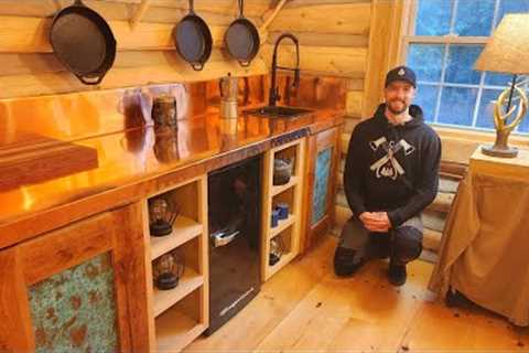 Simple Off-Grid Water System + Copper Countertop Install / Ep110 / Outsider Cabin Build