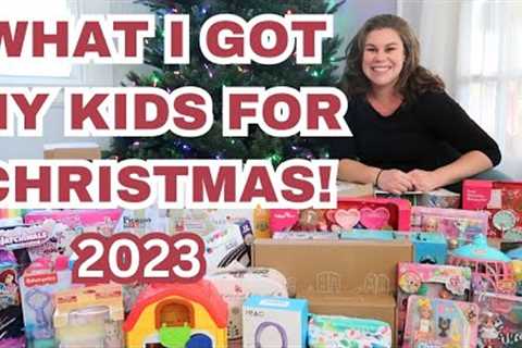 WHAT I GOT MY KIDS FOR CHRISTMAS 2023!! CHRISTMAS GIFT IDEAS FOR 6YO, 4YO, 2 YO &amp; NEWBORN