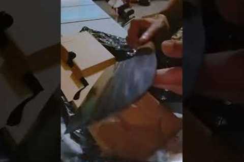 UNBOXING cheap japan kitchen knife from #tiktok #tiktokshop