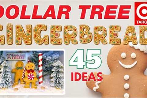 45 New GINGERBREAD DIYS &amp; Finds for Christmas! Dollar Tree &amp; Dollar Spot