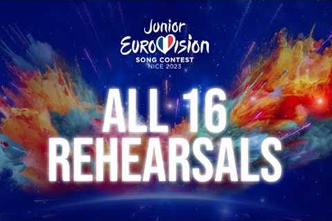 All 16 Junior Eurovision Rehearsal Clips - Vote at JESC.TV! 🇫🇷 | #JESC2023