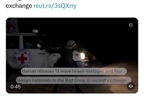 Reuters Mistakenly Reports Hamas Released Israeli Soldiers, When They Were Actually Women and..