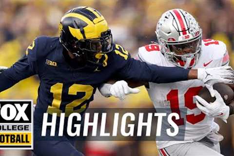 No. 2 Ohio State Buckeyes vs. No. 3 Michigan Wolverines Highlights | CFB on FOX
