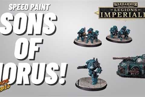 Speed Paint your Sons of Horus models for Legions Imperialis with 3 or 4 paints! #legionsimperialis