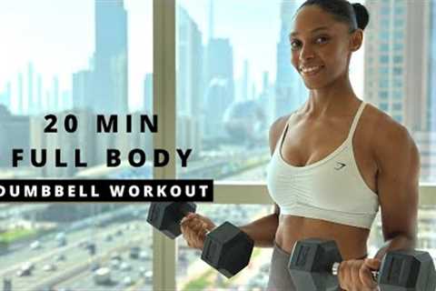 20min FULL BODY DUMBBELL Workout | Build Muscle &amp; Strength 🔥