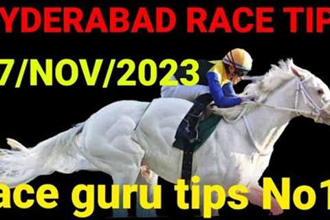 HYDRABAD HORSE RACE TIPS 27/NOV/23 race guru tips