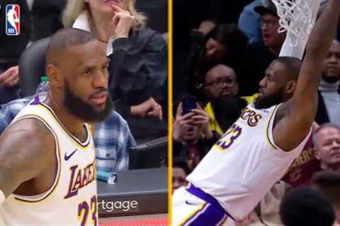 LeBron got a tech after this dunk and agreed with the call 😂