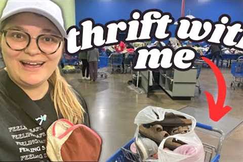I Thrifted At The Goodwill Bins for 7 HOURS &amp; SCORED BIG! 👀 | 55 ITEM THRIFT WITH ME!