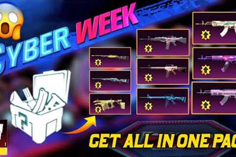 Chance To  All Upgraded Gun In One Pack | Trick To Get Mythic Pack | Cyber Week Upgraded Guns |PUBGM