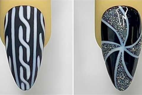 Black Xmas Nail Art Design 2023 | Best Nail Art Compilation|💝New Nails
