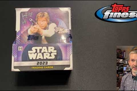 Opening a master hobby box of 2023 Topps Finest Star Wars, which includes two mini boxes