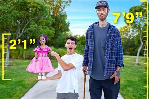 The World's Shortest Woman VS Tallest Man!