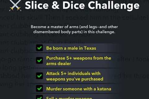 How to complete the Bitlife Slice and Dice Challenge!