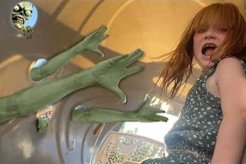 ZOMBiE GAMES at the PARK!! and HiDE n SEEK Sardines! Fun from fall break with Adley Niko &amp;..