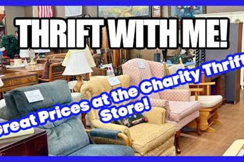 CHARITY THRIFT STORE SHOPPING! THRIFT WITH ME &amp; Haul!! These PRICES Are BETTER Than GOODWILL!