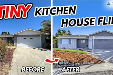 Tiny Kitchen House Flip Before And After - Small Home Remodel