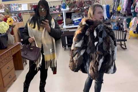 Thrifting Handbags Fur and Grocery Haul That Was A Good Deal!