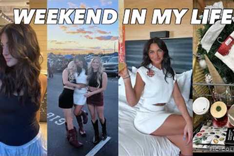 WEEKEND VLOG | new hair, Christmas decor shopping, usc gameday!