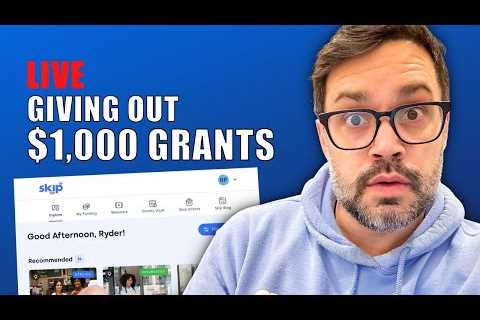 Giving Out $1,000 Grants LIVE