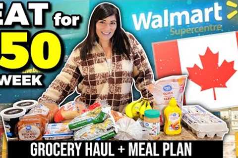 Eating for $50 a Week in Canada | EMERGENCY EXTREME BUDGET GROCERY HAUL &amp; MEAL PLAN