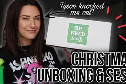 THE W**D BOX DECEMBER HOLIDAY UNBOXING | christmas glass and hair tinsel