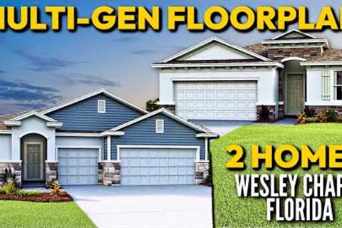 Inside 2 Tampa Affordable NEW CONSTRUCTION HOMES For Sale In Wesley Chapel FL with MULTI-GEN LIVING!