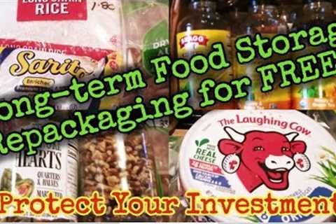 Long- Term Food Storage/Repackaging for FREE/#martinmidlifemisadventures #foodsecurity #prepping