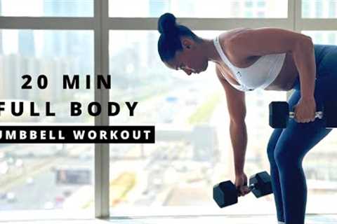 20 min Full Body Dumbbell Workout | Build Muscle &amp; Strength | Burn Fat 🔥