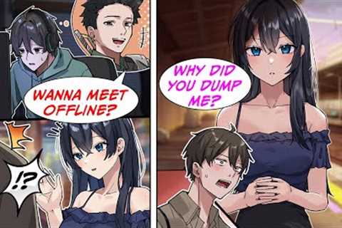 [Manga Dub] I met with an Online friend IRL, but the person who came was the girl that I rejected...
