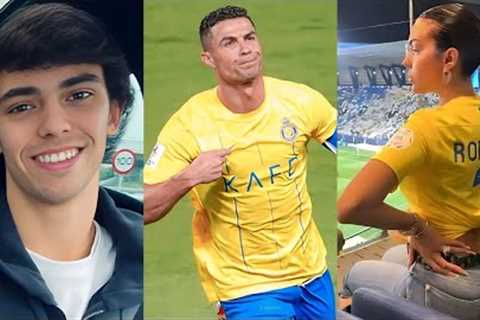 FOOTBALL PLAYERS REACT TO CRISTIANO RONALDO GOALS VS AL AKHDOUD | RONALDO REACTION
