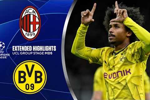 AC Milan vs. Borussia Dortmund: Extended Highlights | UCL Group Stage MD 5 | CBS Sports Golazo
