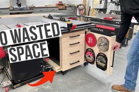 Don't Waste Shop Space! | Under Table Saw Cabinet Build