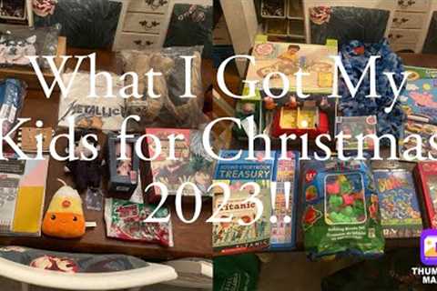 What I Got My 4 Kids For Christmas 2023! 🎁 ❤️ 💚 4 Gift Rule, Tween Girl, Boy &amp; Little Boy..