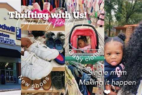 Come THRIFTING with us! Burberry, Nike &amp; Puma | Baby Shopping +Haul
