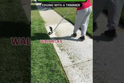 How To Edge With A String Trimmer | Lawn Care Tip