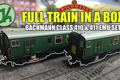 Bargain Full Train In A Box? Bachmann 4BEP &amp; 4CEP 410 &amp; 411 EMU in BR SR Green - Unboxing..