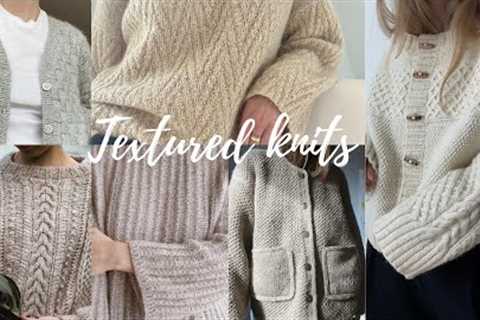 TEXTURED CARDIGANS and SWEATERS - Knitting patterns for a cozy winter ❄️🧣🧶
