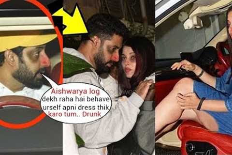 DRUNK Aishwarya Rai's shocking Behavior with Abhisekh in Short Dress after separation with Abhisekh