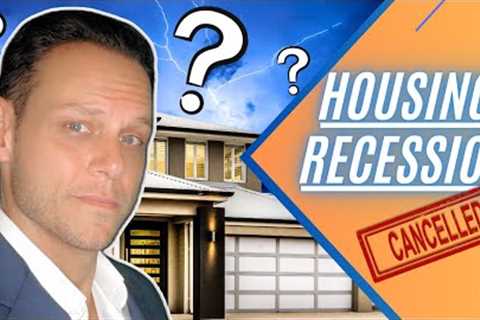 Experts say the HOUSING CRASH is ALREADY OVER
