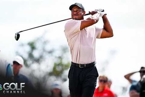 Tiger Woods at Hero World Challenge birdies No. 3 at Albany Golf Course | Golf Channel